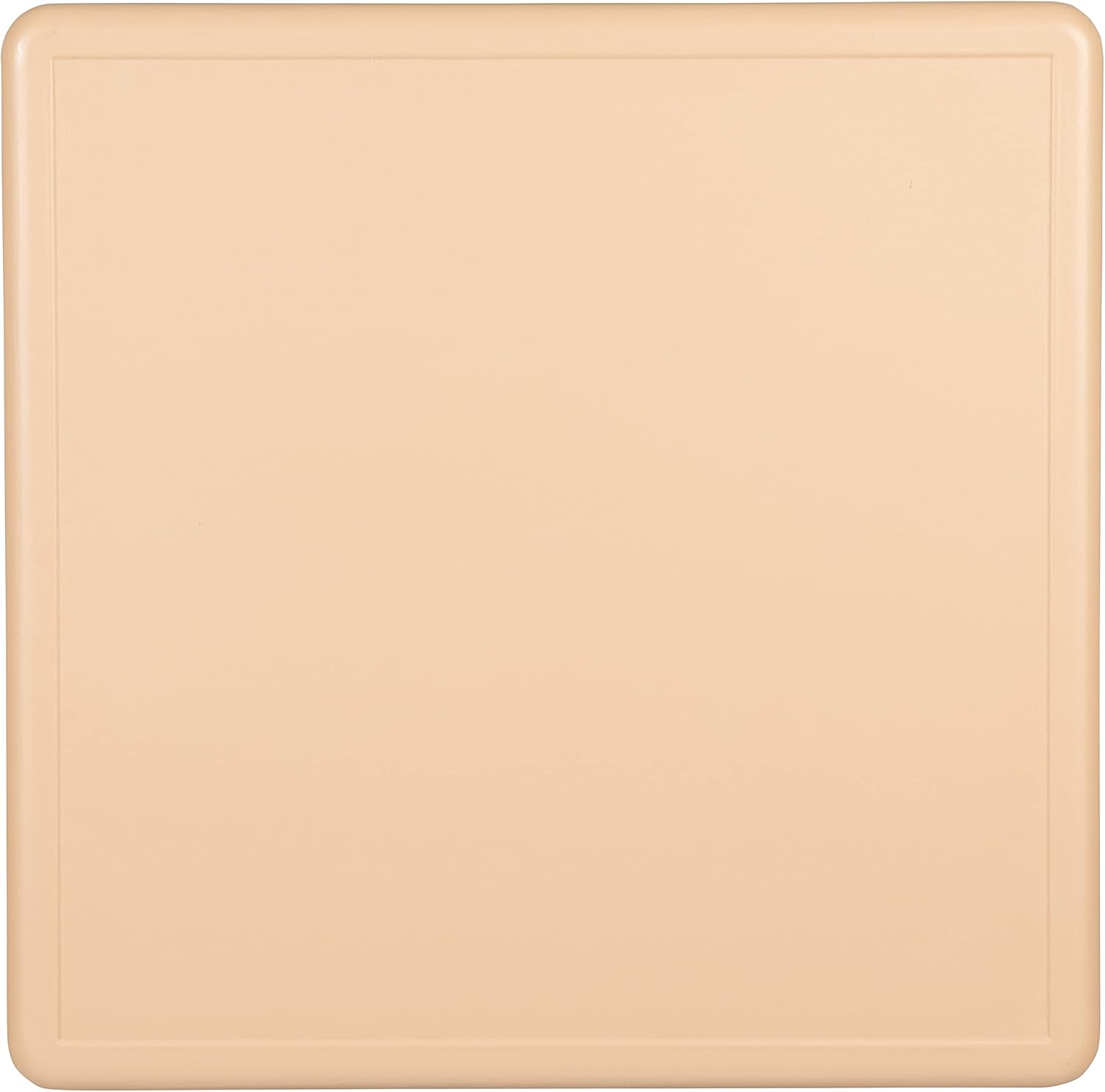 EMMA + OLIVER 24" Square Natural Plastic Height Adjustable Activity Table Set with 4 Chairs