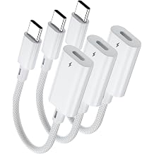 USB C to Lightning Charging Adapter[3Pack], Lightning to USB C Fast Charging & Data Transfer Adapter Compatible with iPhone 17/16/16e/15Pro Max/Air, iPad Pro, iPad Air 6/5, Galaxy S25.[Not for Audio]