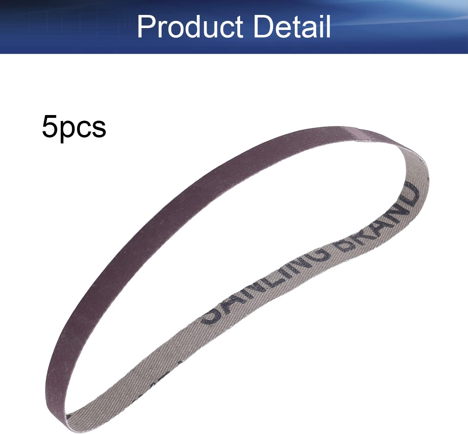 Auniwaig 5PCS Aluminum Oxide Sandpaper Belts 0.4" x 13", Sandpaper Lapped Joint, 1000 Grit Sanding Belt, for Belt Sanders Portable Strip Sander Wood Finishing Metal Drywall Polishing Machines