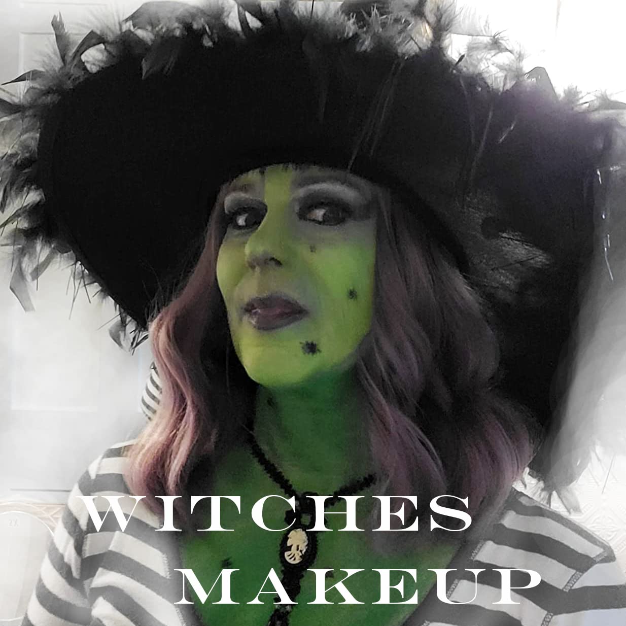 CCBeauty Green Face Body Paint Stick, Grease Dark Green Eye Black Foundation Painting Sticks for Sports, Non-Toxic Hypoallergenic for Camo Hunting Makeup Halloween SFX Special Effects Cosplay Costume Party