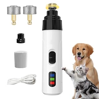 Silent Groom Pro Nail Grinder, 2025 New Dog Nail Trimmer, USB Rechargeable Pet Nail Grinder, Dog Nail Trimmers, Pet Paws Grooming Smoothing Tool - Amazon product rated Grade B