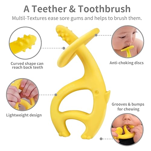 Miniatura 2 de Elefante mordedor, la seguridad primero con Mombella Ellie., S, Amarillo