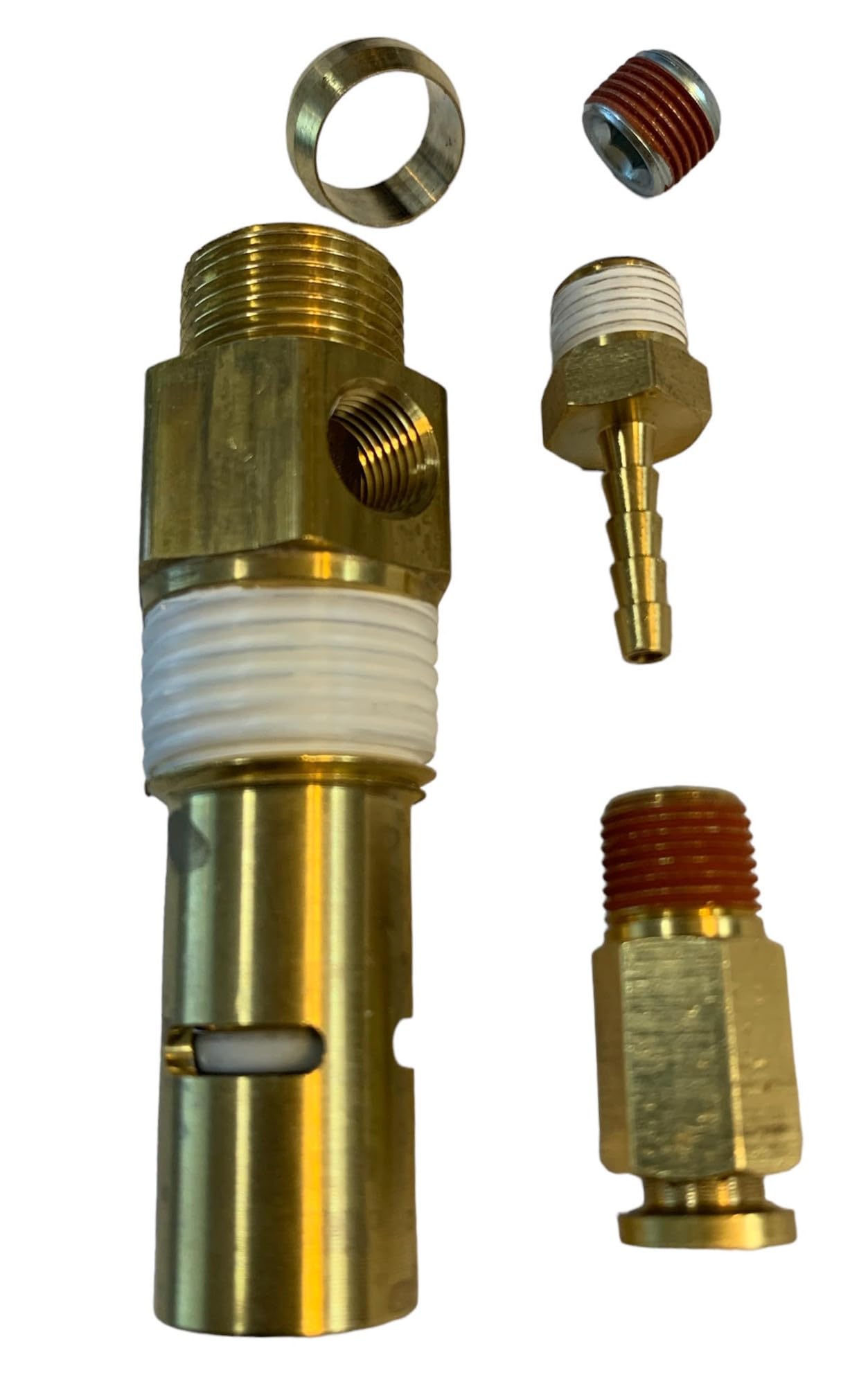 Sellerocity American Made Check Valve Kit Compatible with Campbell Hausfeld CV221502SJ CV221502AJ CV221500AJ CV220302AJ, 1/2 NPT Size X 1/2