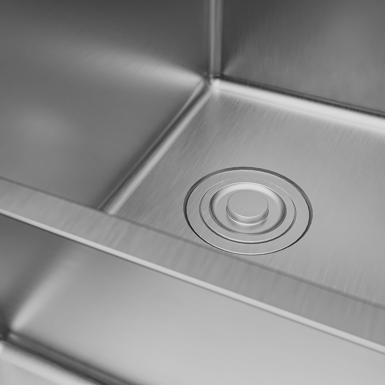 Karran Fusion 33" Undermount Workstation 16 Gauge Double Bowl Stainless Steel Sink with Accessories