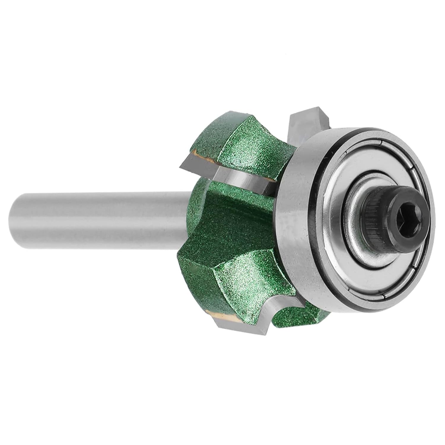 Trimmer Router Bit R1/R2/R3 Woodworking Milling Cutter 4 Teeth Trimming Cutter for Woodworking Engraving Machine(1/4 * R3)