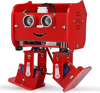 ELEGOO Penguin Bot Biped Robot Kit for Arduino Project with Assembling Tutorial, STEM Kit for Hobbyists, STEM Toys for Kids and Adults Version 2.0 Red