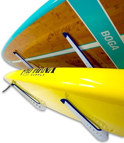 Miniatura 3 de StoreYourBoard Estante de almacenamiento de pared para 2 SUP, organizador de metal ajustable para el hogar y el garaje, el mejor soporte para colgar