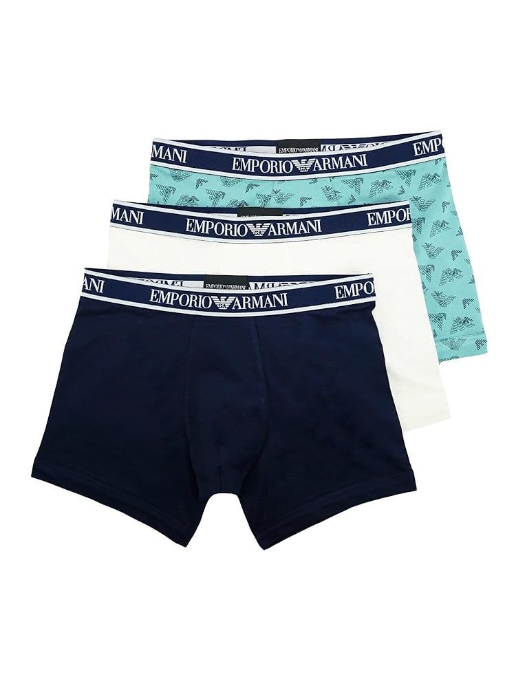 Emporio Armani 3 Pack of Core Logo ボクサーパンツ Emporio Armani 3 Pack of Core Logo ボクサーパンツ (EMPORIO