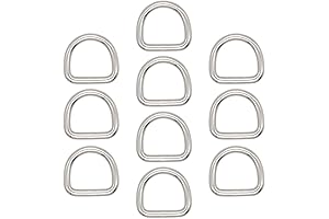 10 Pcs Welded D Rings 1 Inch Heavy Duty 304 Stainless Steel D Rings