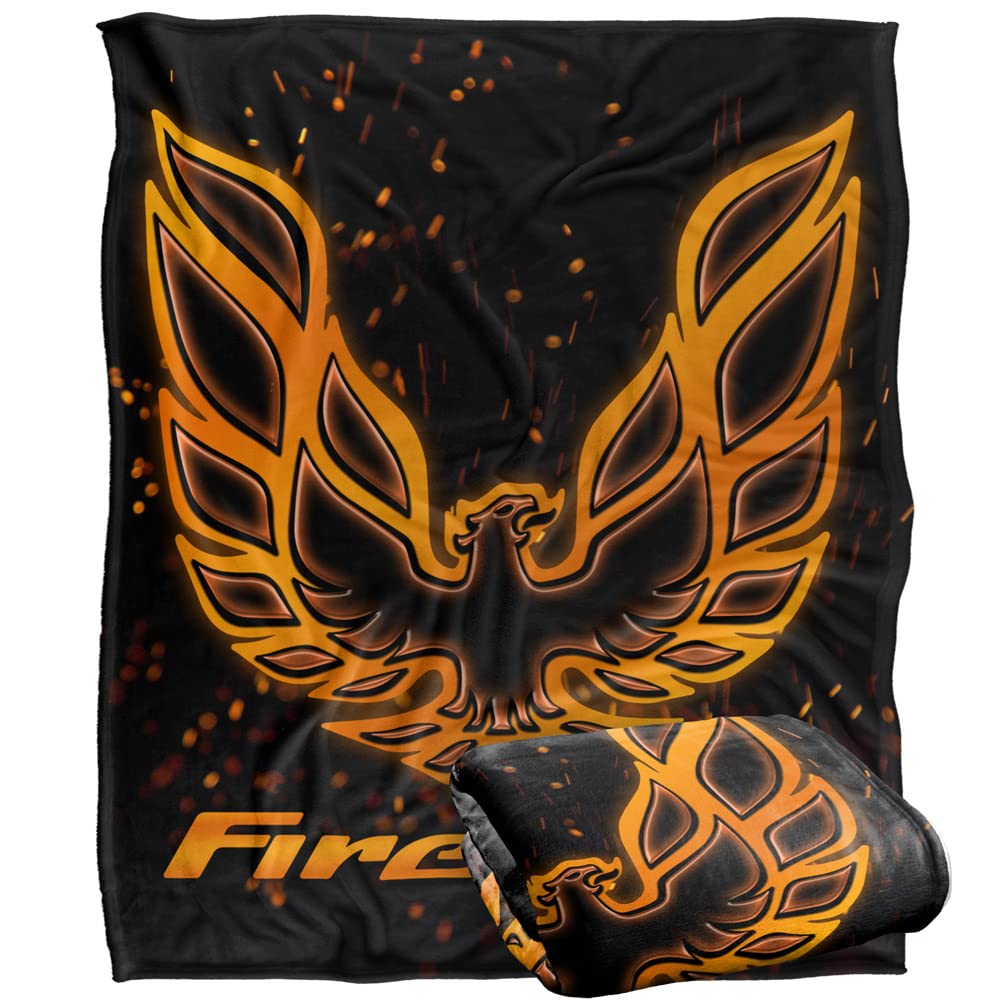 Pontiac Blanket, 152 x 127 cm Firebird Eagle Logo Silky Touch Super Soft Throw Blanket