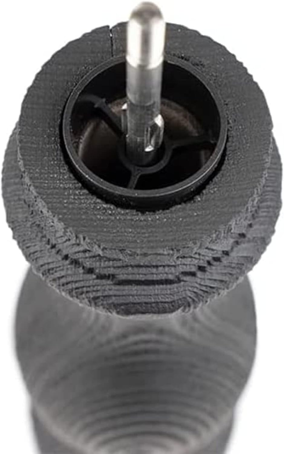 Manual Upcycled Wooden Pepper Mill and its Fair-Trade Pepper, Black Finish, 30 cm - 12in