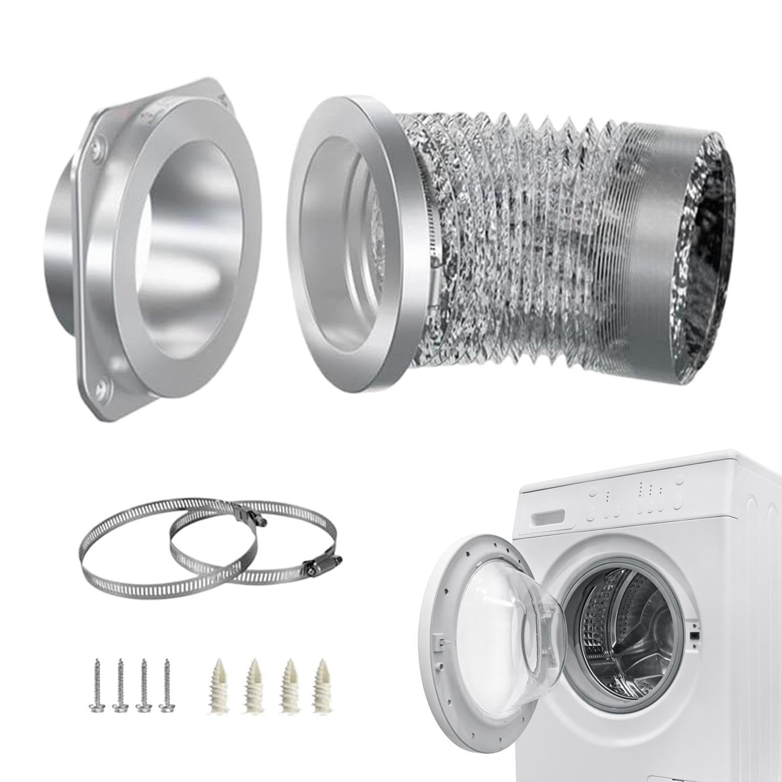 Kit de connecteur magnétique pour grille d'aération de séchage avec conduit en aluminium et pinces