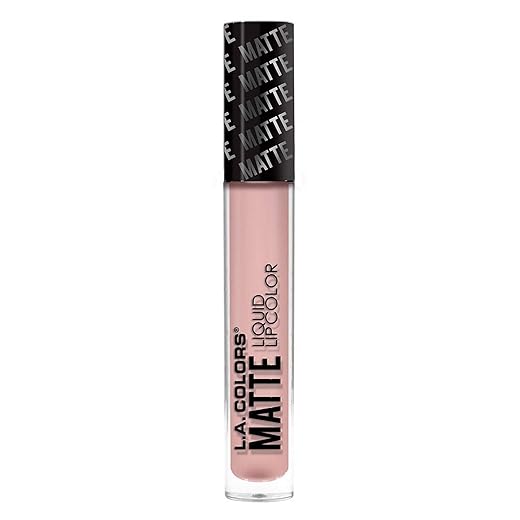 L.A. COLORS Matte Liquid Lip Color, Barely There, 1 Ounce (CLG415)