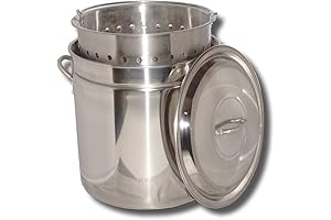 King Kooker Shrimp Boil Pot With Sturdy Durable Stainless Steel Basket