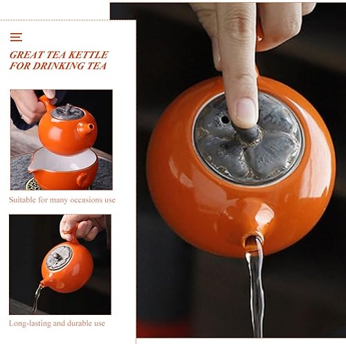 Miniatura 2 de Tetera de cerámica elegante hervidor de té para el hogar, cocina elegante, accesorio de té, accesorios para el hogar, suministro de té, tetera