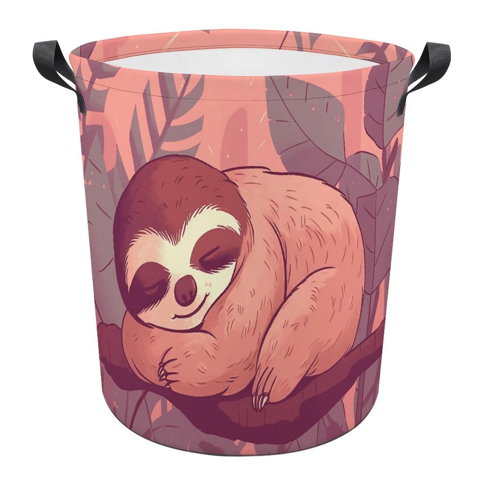Panier à linge style paresseux avec poignées pour ranger la chambre en un geste