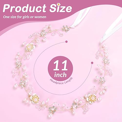 Miniatura 3 de Tocado para niña de las flores, accesorios para el cabello para boda, primera comunión