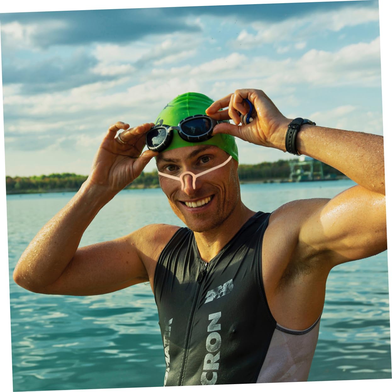 SUPVOX Stringinaso con Cordino Clip Nasali per Immersioni Clip Nasali per Piscina Sangue dal Naso Impermeabile Sfogo Sollevatore Accessori per Il Nuoto Protettore del Naso