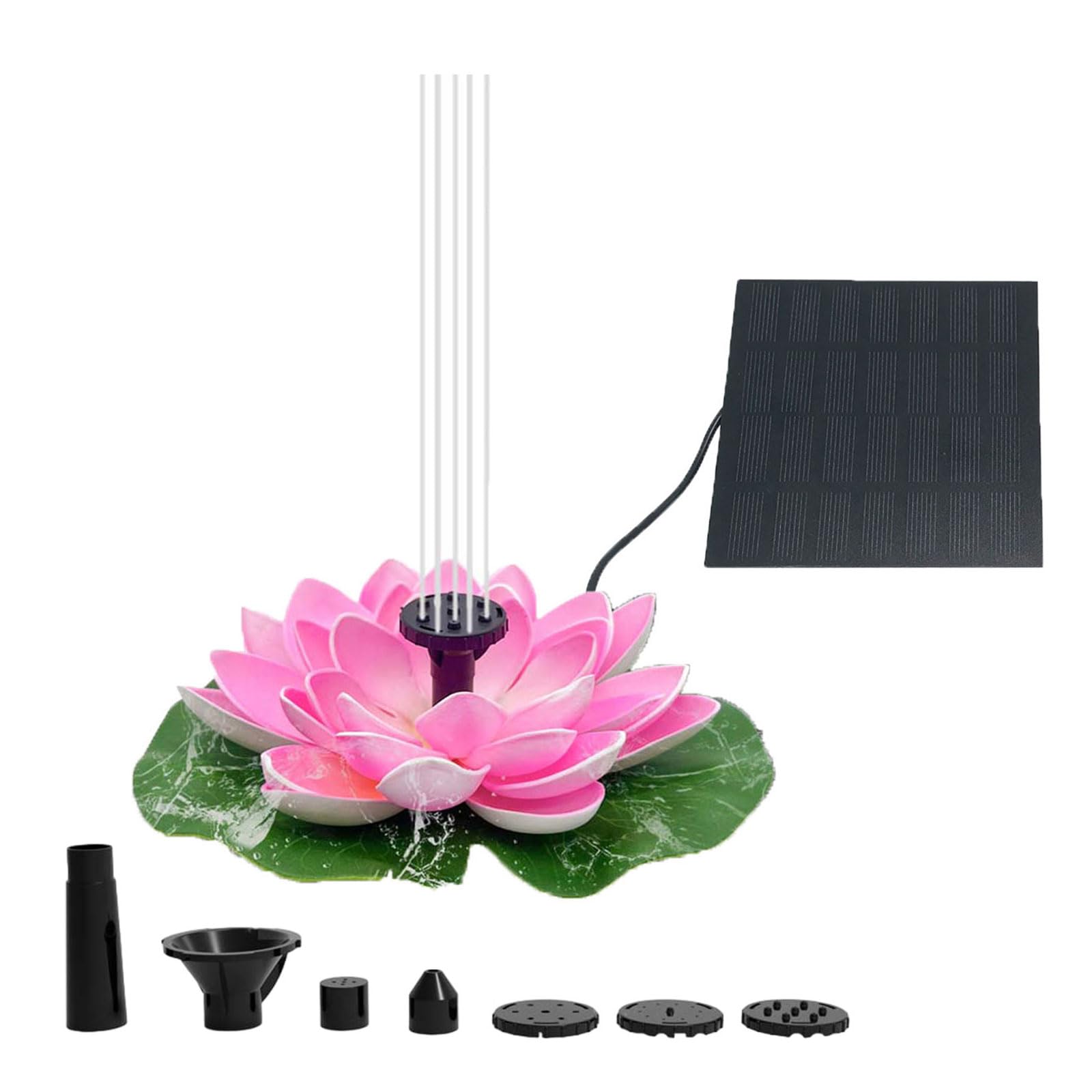 Solar Garden Fountain Pumps Outdoor Decoration for Patios Garden Fish Pond Bird Bath Landscape Enhancement Bird Bath