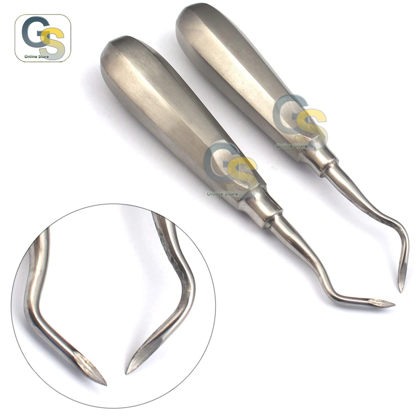 Heidbrink Root Tip-Picks Elevator H1 Straight H-Handle - SurgicalExcel 81-10HH1