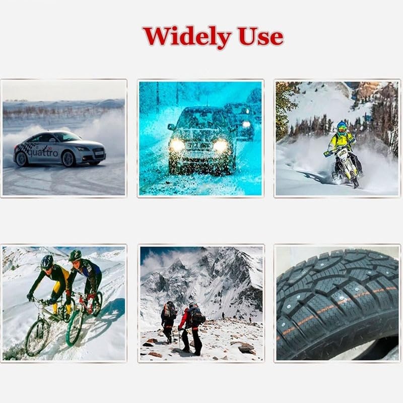 Chaine Neige Pointes for pneus d'hiver, clous de pneus de voiture, chaînes de neige, clous en carbure for voiture, SUV, ATV, moto, camion Chaines Neige (Color : 200 Pcs)