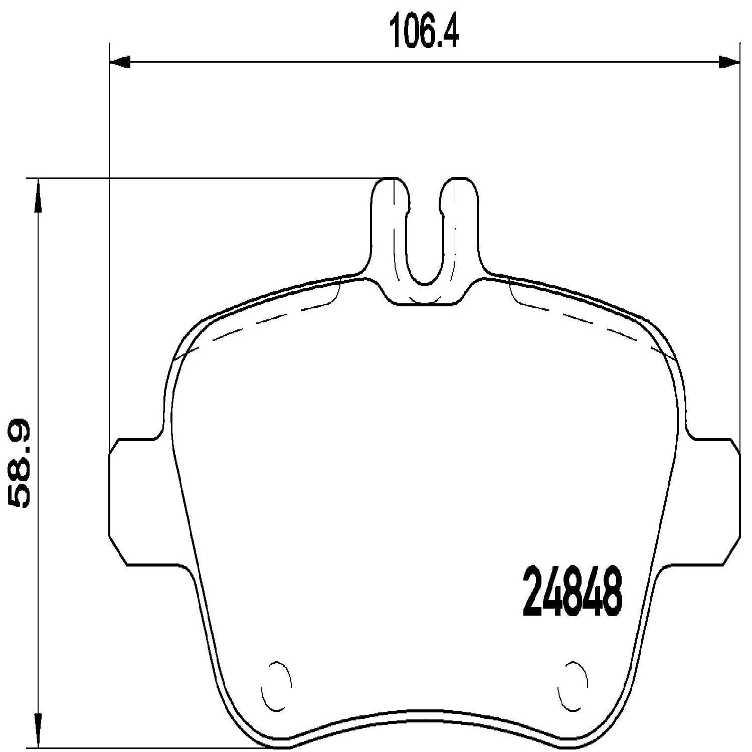 Brembo P50091 Plaquettes de Frein Arrière