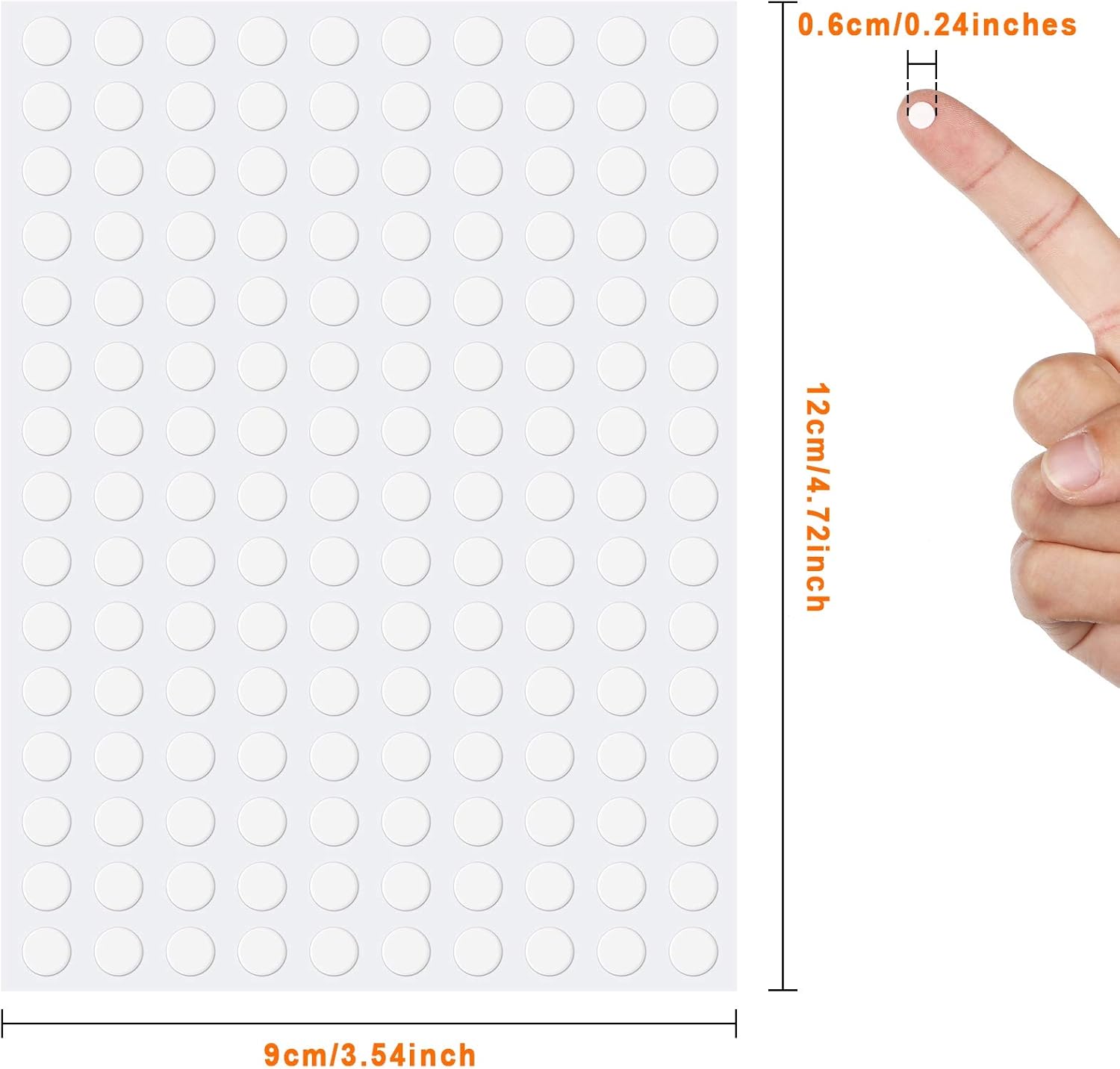 Zonon Double Sided Adhesive Dots Clear Glue Point Tape Stickers Balloon Glue Round No Traces Strong Adhesive Sticker Waterproof Dot Sticker for Craft DIY Art Office Supply image 2 of 7 B09BCT9S8P