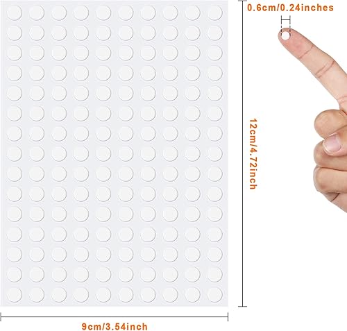 Miniatura 2 de Adhesivos adhesivos de doble cara transparentes, de doble cara, de acrílico redondo, sin rastros, adhesivo fuerte, impermeable, para manualidades,