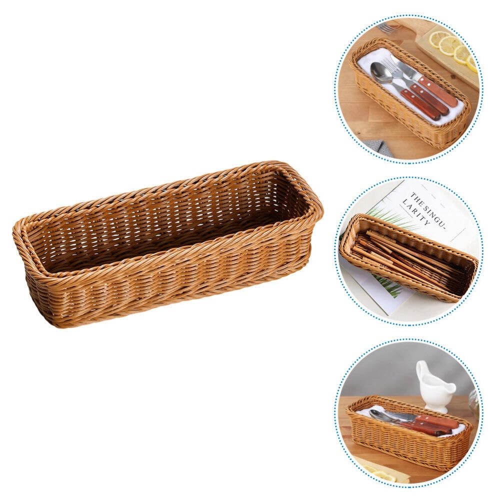 Cesto Frutta Intrecciato A Forma Di Mela In Finto Rattan – Per Snack, Caramelle E Frutta, Dimensione 20.5x27x9.5 Cm