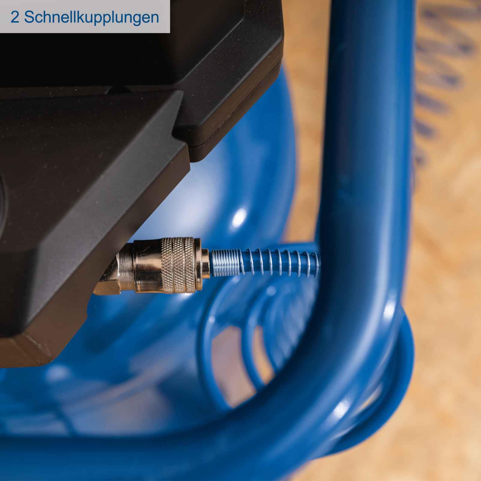 Scheppach Druckluft Kompressor stehend HC85V 14Bar | Kessel 80L | 330 l/min | ölfrei & wartungsarm | Ansaugleistung 330 L/min | 2x Schnellkupplungen | Druckminderer | inkl. Fahrvorrichtung