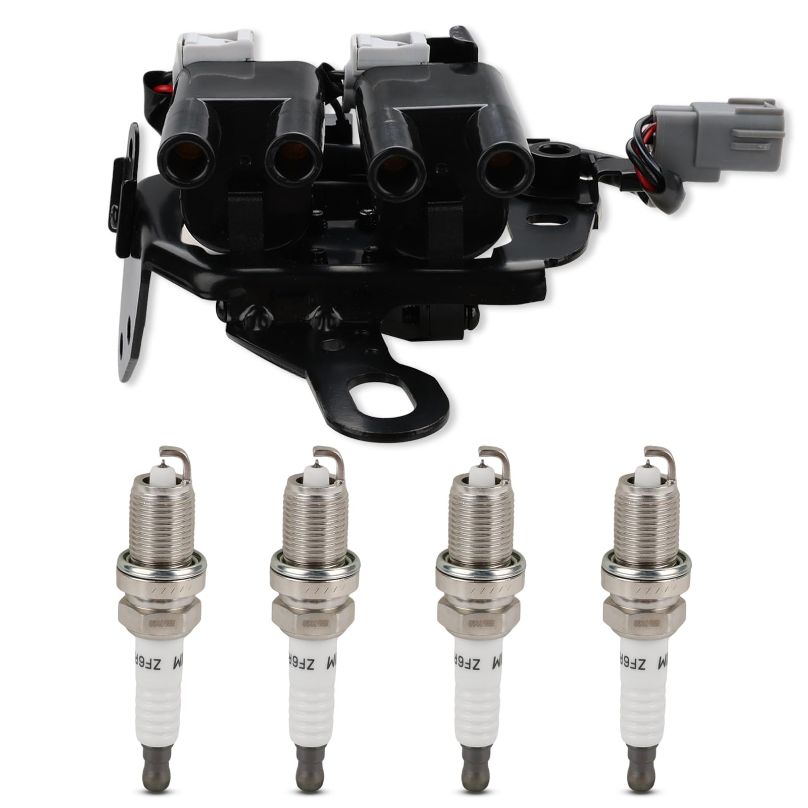 JDMON Ignition Coil & Spark Plugs Kit