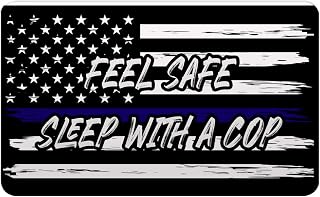 Makoroni - FEEL SAFE SLEEP WITH A COP Police Refrigerator Wall Magnet 2.75x3.5 inc Des#41