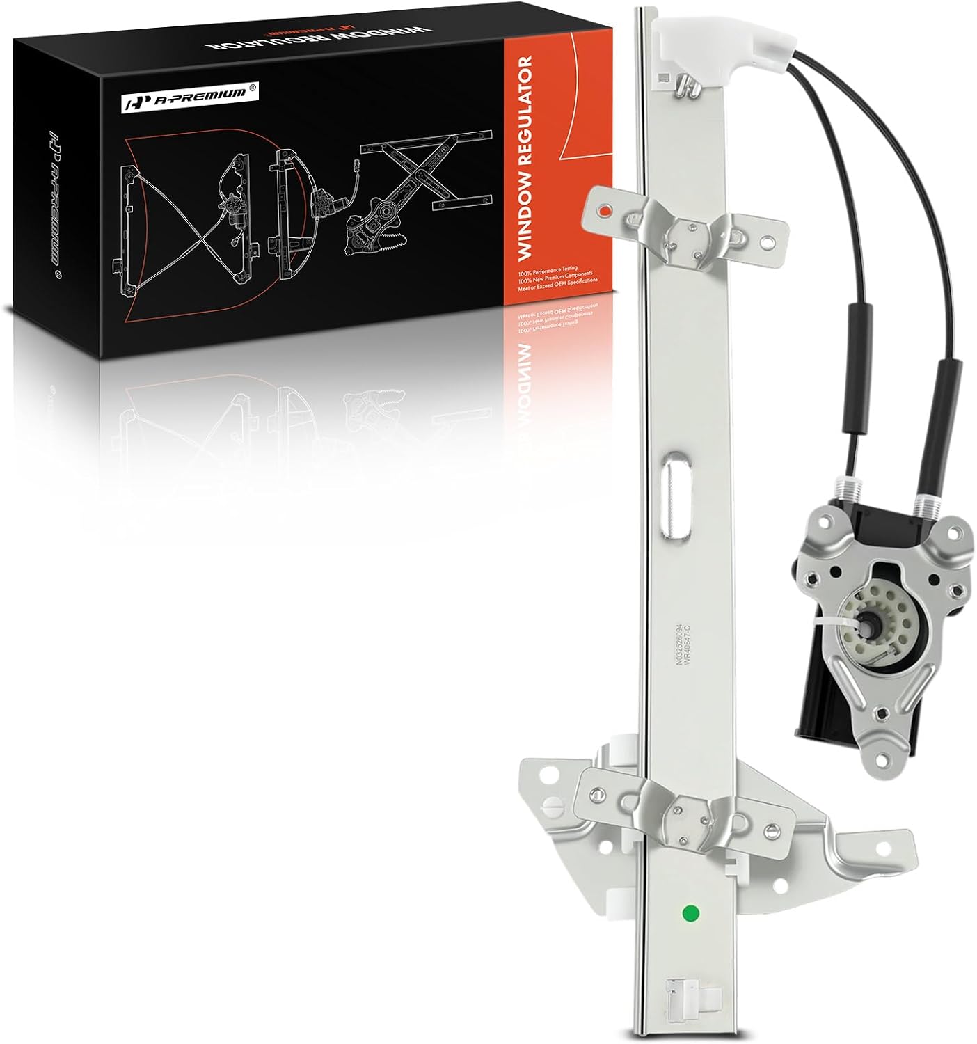 A-Premium Power Window Regulator Front Driver Side Compatible with Pontiac Grand Prix 1997-2003, 4-Door Only, Without Motor