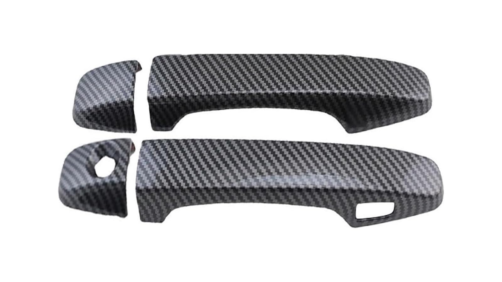Ysbvblrmrv 2 Doors Carbon Fiber Pattern Car Outside Door Handle Cap For Prius For 30 Series 2009-2015 Single Hole 1-Smart Door Handle Bowl Anti-Scratch Modification Car Guard Protector(2 Doors Carbon Fiber Pattern)
