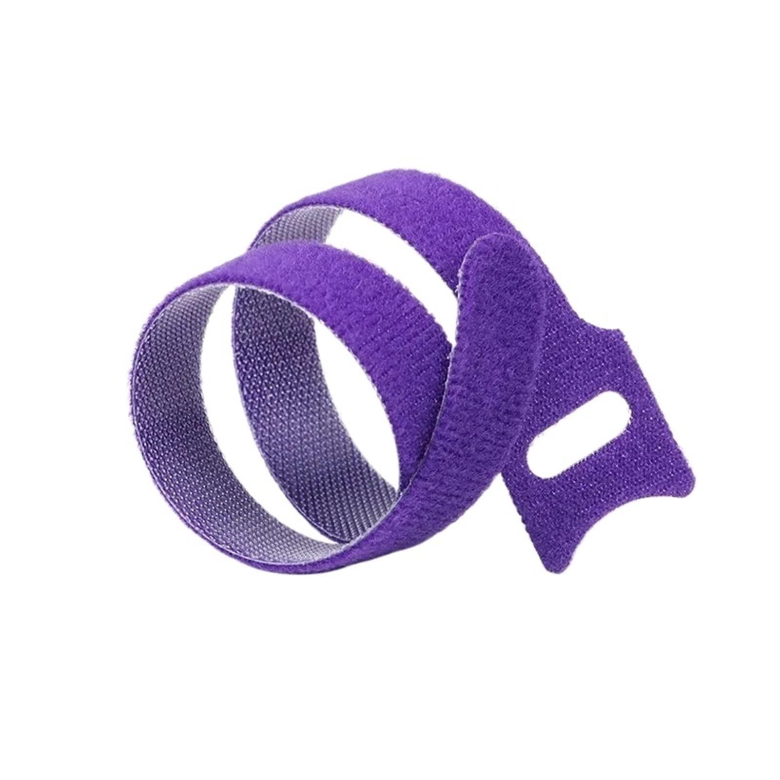 Yangshe 2000Pcs Purple Releasable Cable Ties Nylon Hook Loop Wire Organizer Straps 40-4000Pcs