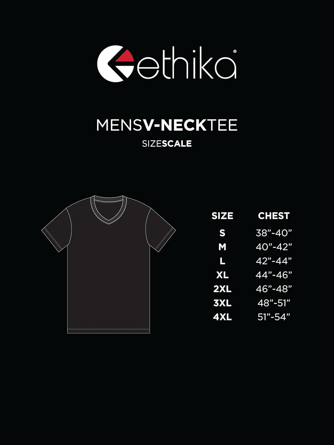 Ethika Men's Slimfit V-Neck Tee | Black - Image 5