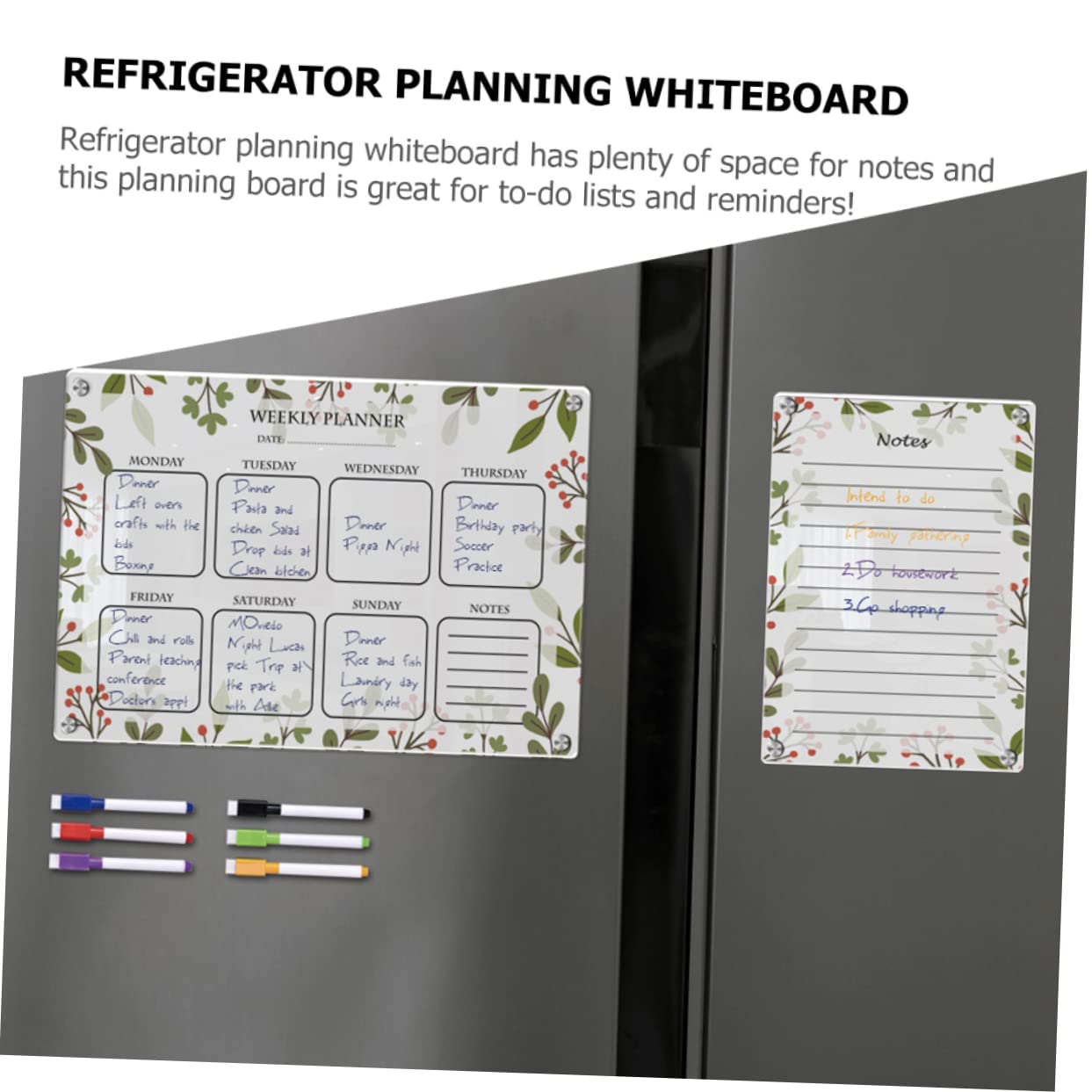 Magnetische Acryl Memo Tafel für Kühlschrank und Küche Wiederverwendbar