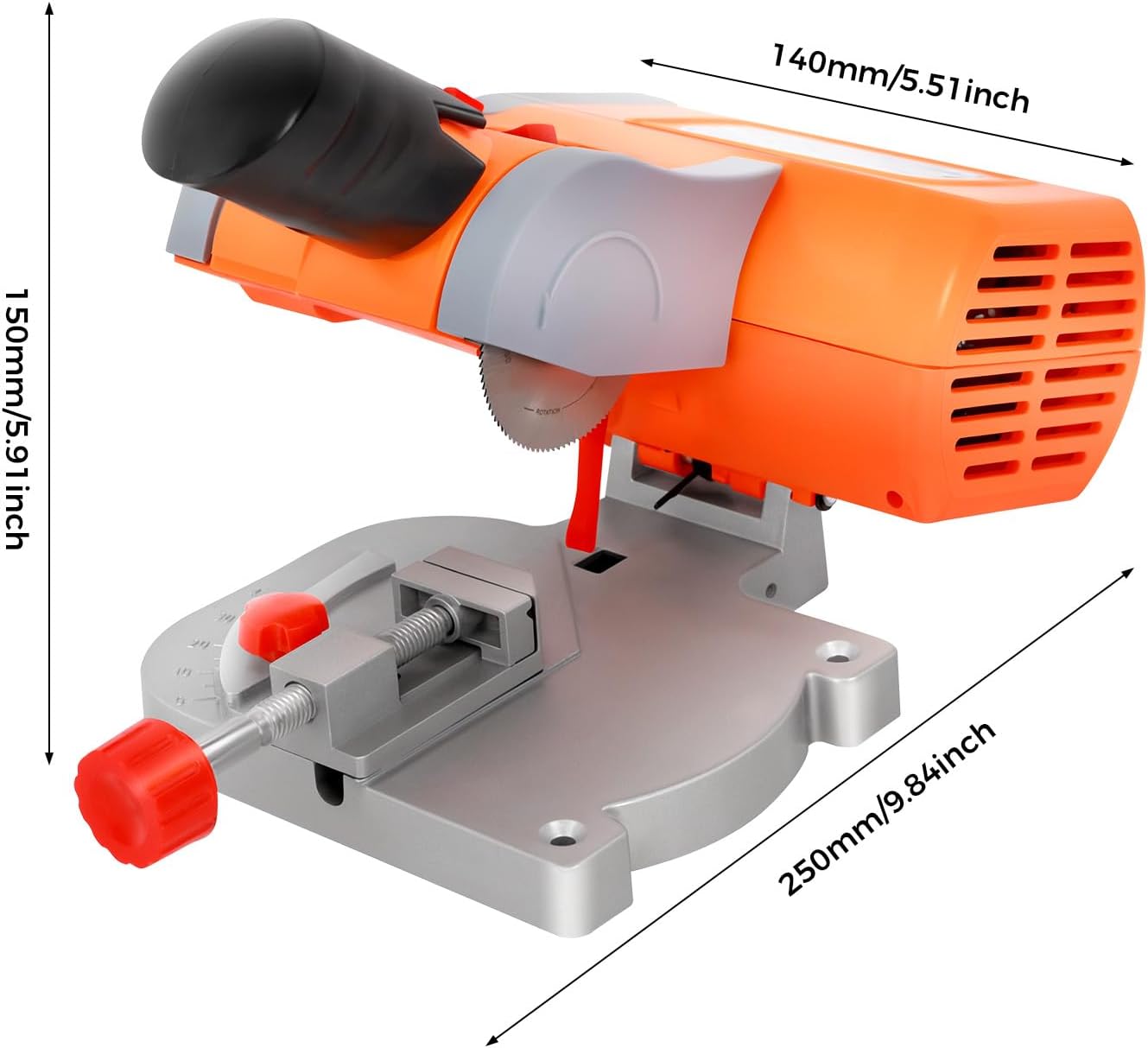2'' Mini Table Saw 90W 110V Countertop Portable Miter Saw TableSaw Bench Electric Cutting Machine for DIY Handmade Woodworking Crafts