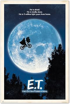 Grupo Erik Official E.T. the Extra-Terrestrial Poster - 35.8 x 24.2 inches / 91 x 61.5 cm - Shipped Rolled Up - Cool Posters - Art Poster - Posters & Prints - Wall Posters