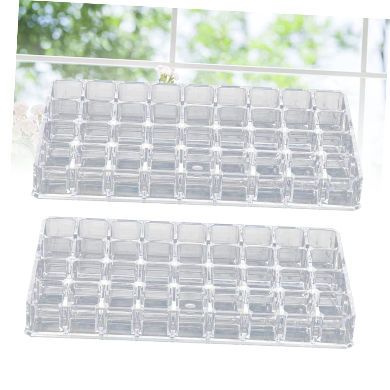 minkissy 2pezzi Scatola Porta Oggetti Contenitore Per Rossetto in Acrilico Trasparente Porta Cosmetici e Gioielli Organizer Da Scrivania Per Casa e Negozio