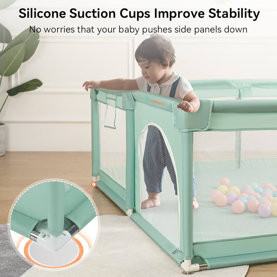 Amazon.co.jp: COMOMY ベビーサークル ベビー&幼児用 71インチ x