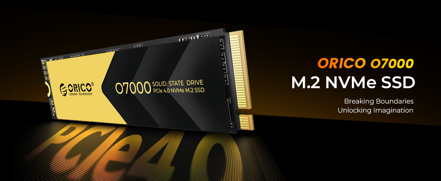 ORICO 2TB NVMe SSD PCIe 4.0- Up to 7000MB/s, M.2 2280 PCIe 4.0X4