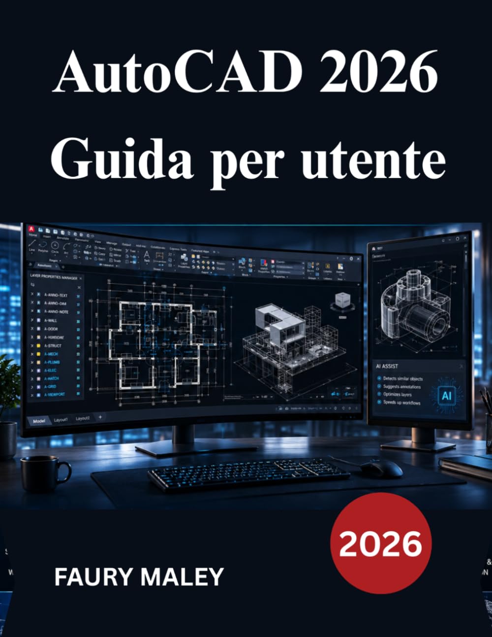 AutoCAD 2026 Guida per utente: Dalla modellazione manuale alla modellazione 3D, dal disegno meccanico alla documentazione di produzione
