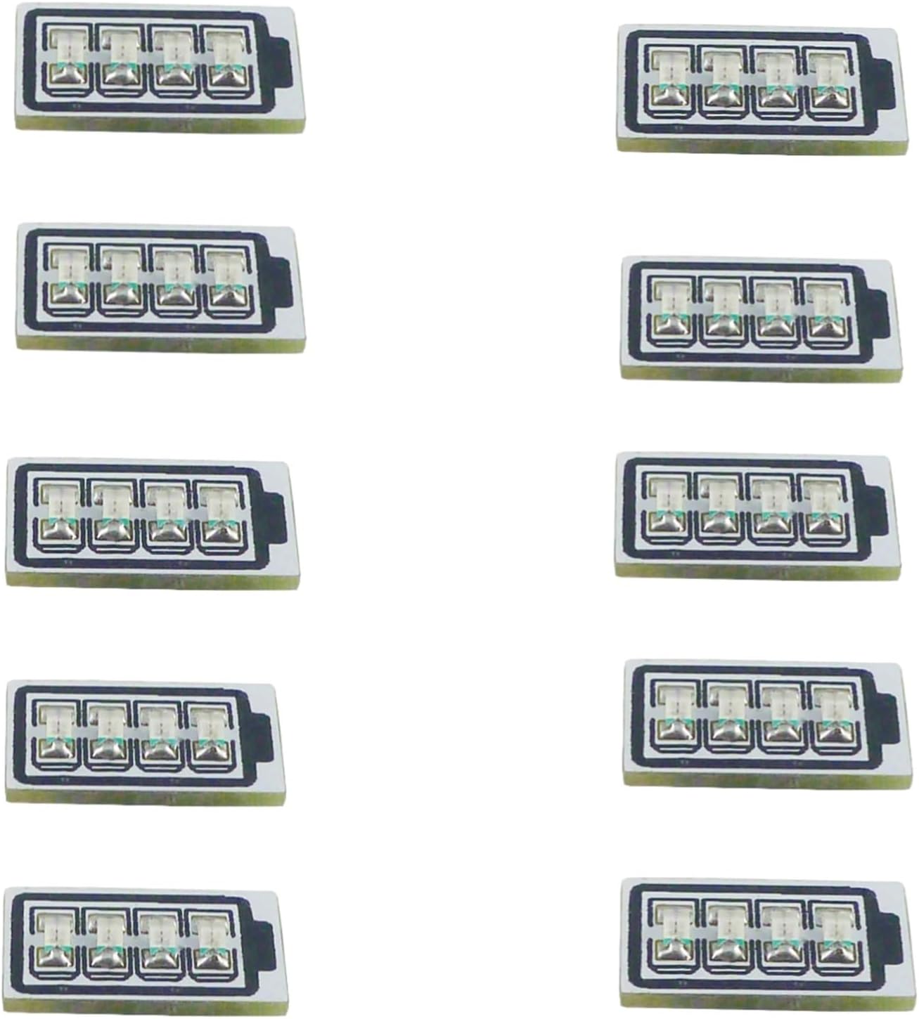 10 unids mini DC 3.7 V 4.2 V LI-ON LI-PO batería de litio indicador de alimentación luz carga descarga LED para 5.8G FPV Racing RC Drone