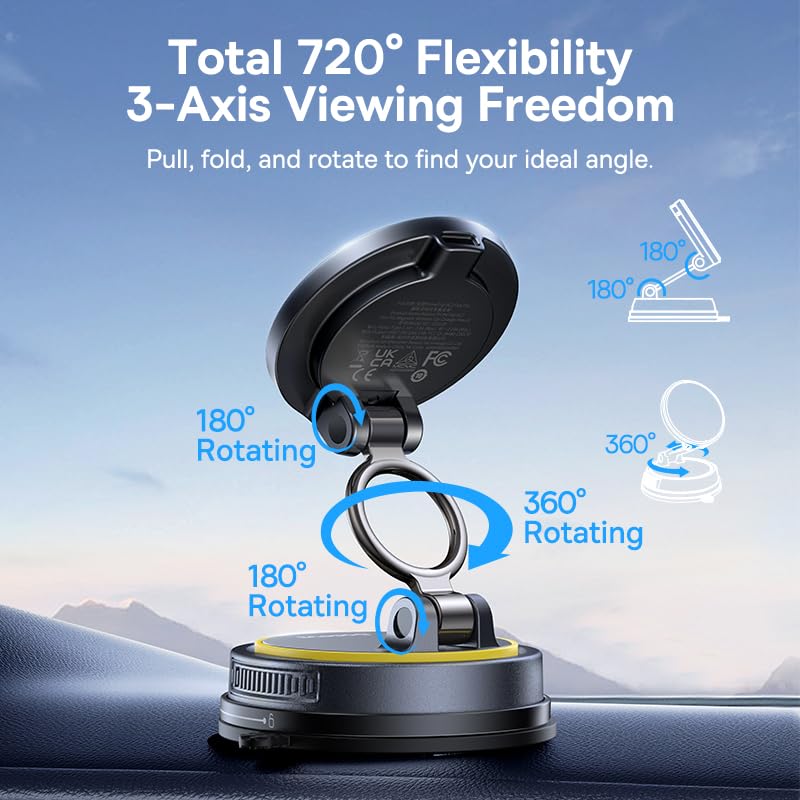Baseus VC2 Flex Pro Autohouder voor mobiele telefoons met Magsafe-laadfunctie - Afbeelding 5