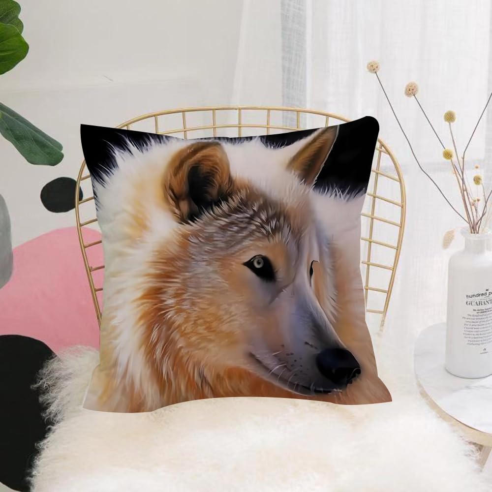 Hyosxw Red Fox In Snow - A10 Cushion Cover,Throw Pillow Case Home Decorative For Living Room Bedroom Sofa Chair 18X18 Inch,Red Fox In Snow,Pillowcase 45X45cm