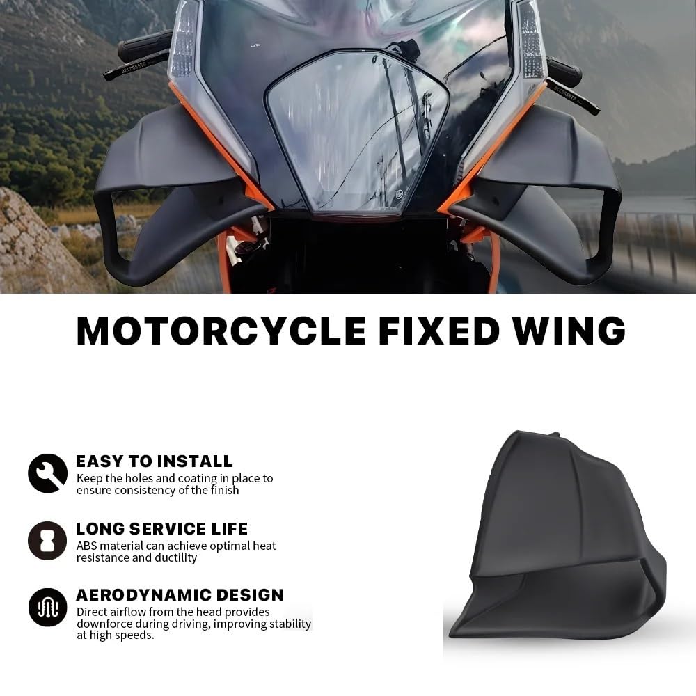 Aerodynamiczne Winglety Motocykla Do RC390 RC 390 2022-2024 Przednie Aerodynamiczne Winglety