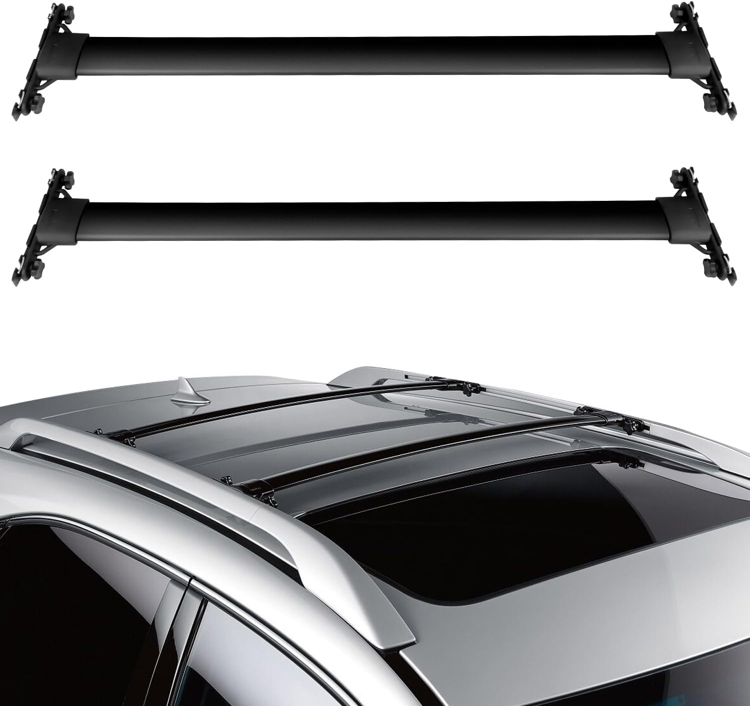OCPTY Roof Rack Fit for Lexus for RX350 2010-2015,for Lexus for RX450h 2010-2015 Luggage Racks Rooftop Cargo Carrier Bag Luggage Kayak Canoe Bike Snowboard Black for Lexus RX350/RX450h
