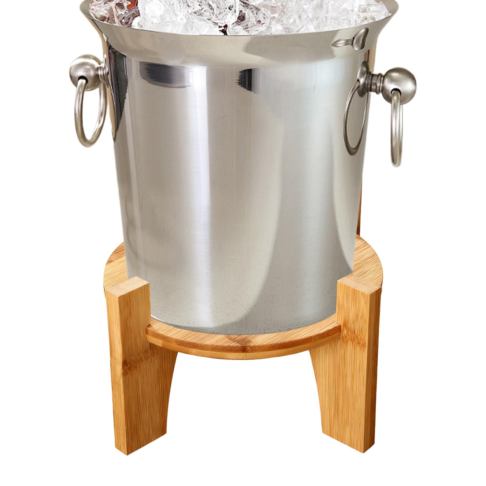 Supporto In Legno Per Dispenser Di Bevande - Base Rotonda 18 O 20 Cm Per Eventi E Buffet