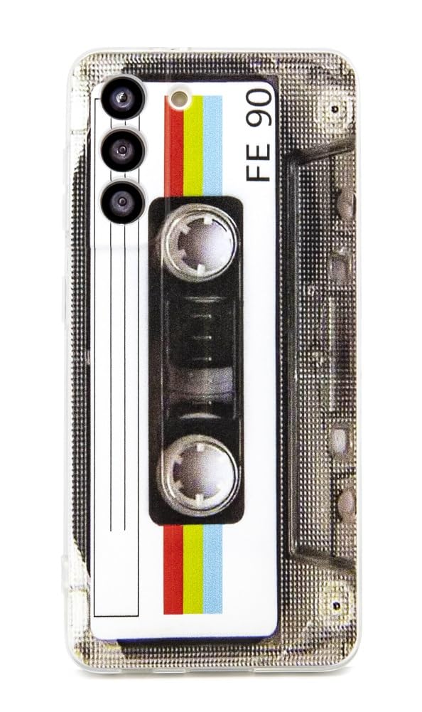 Photo 1 of FAteamll Case for Galaxy S21 FE 5G Shockproof Scratchproof with TPU Soft Bumper Retro Cassette Tape Case Compatible with Samsung Galaxy S21 FE 5G